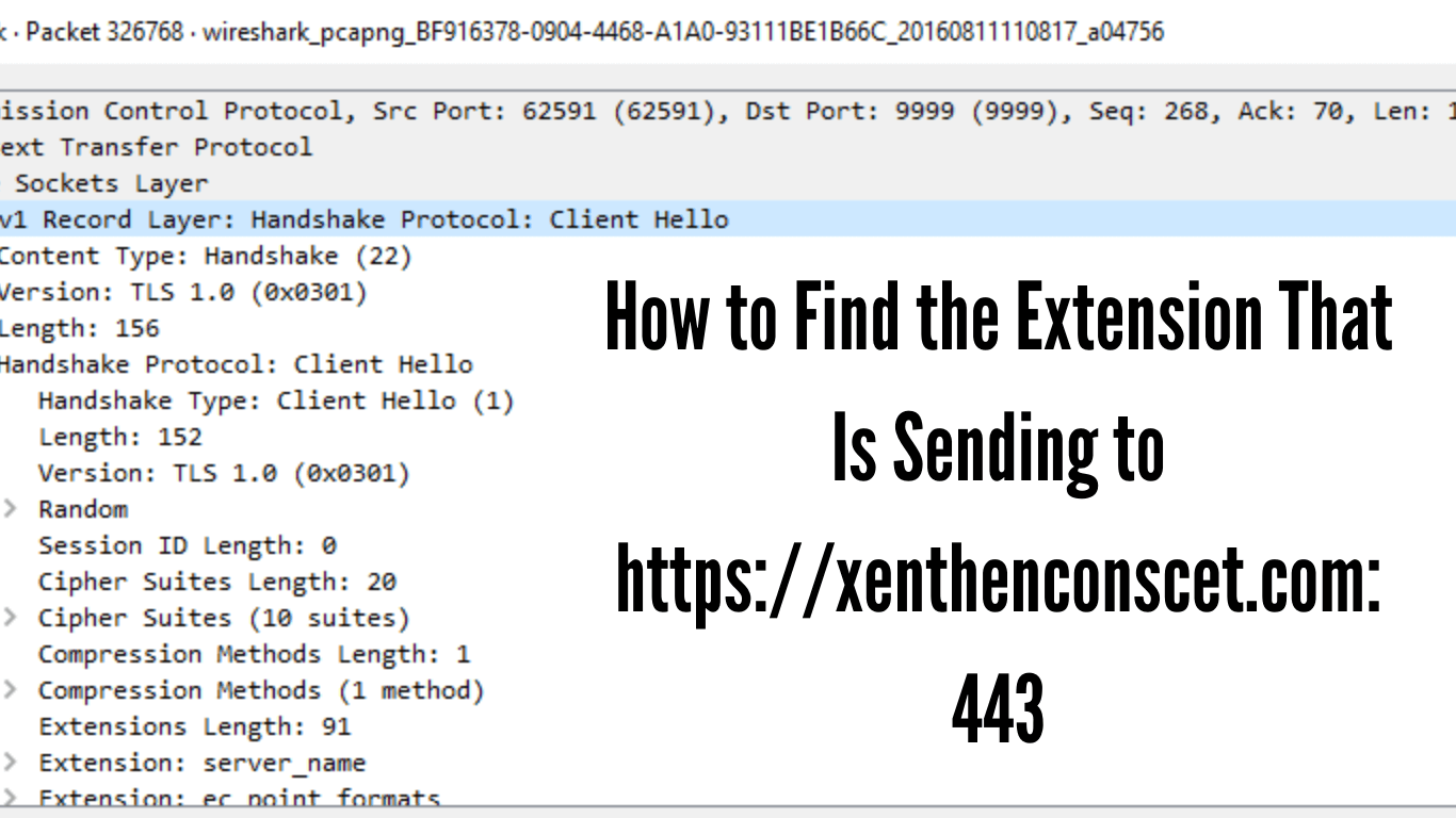 How to Find the Extension That Is Sending to https 