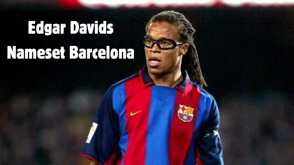 Edgar Davids Nameset Barcelona