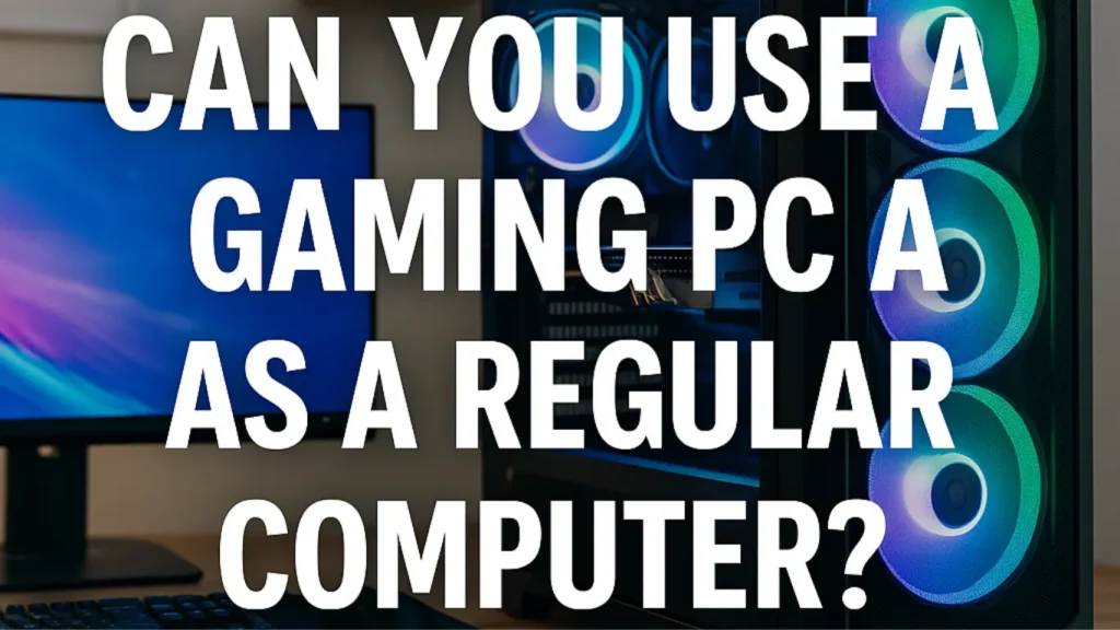 Can You Use a Gaming PC as a Regular Computer